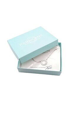 Park Lane Timeless Necklace In Gift Box - Silver-Tone With Crystal Accents Elega